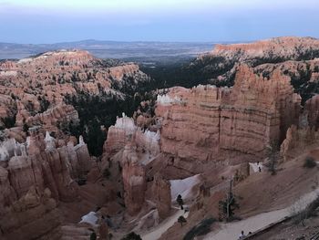 Panoramic view of rocky mountain