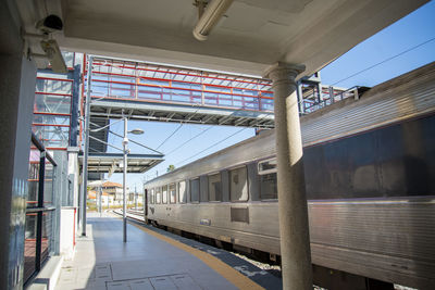 Train at railroad station