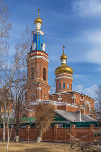 Intercession cathedral in astrakhan city center, russia