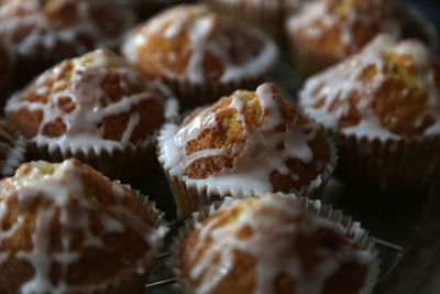 Full frame shot of cupcakes