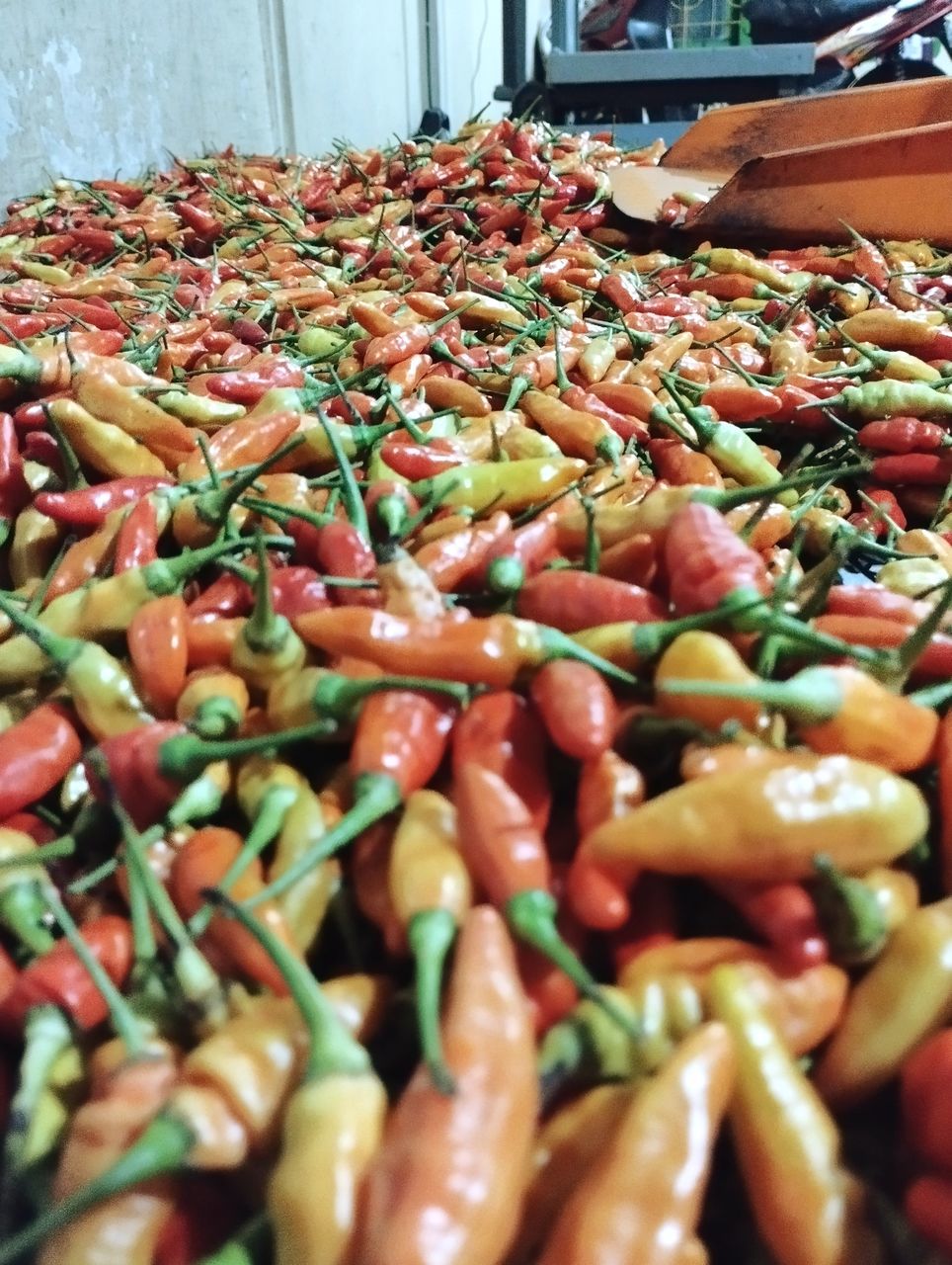 food, food and drink, freshness, vegetable, dish, produce, healthy eating, abundance, large group of objects, chili pepper, wellbeing, market, no people, retail, bell peppers and chili peppers, pepper, spice, business, market stall, day, plant, close-up, still life, for sale, red, selective focus