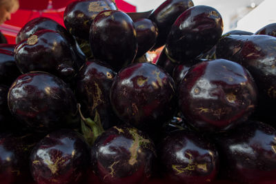 Close-up of fruits for sale at market stall