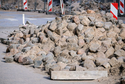 Rocks on beach