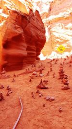 Rock formations in desert