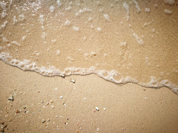 Full frame shot of wet sand