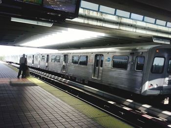 Railroad station platform