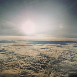 Scenic view of cloudscape against sky during sunset