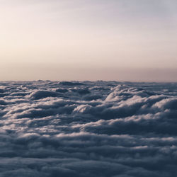 Scenic view of cloudscape against sky during sunset