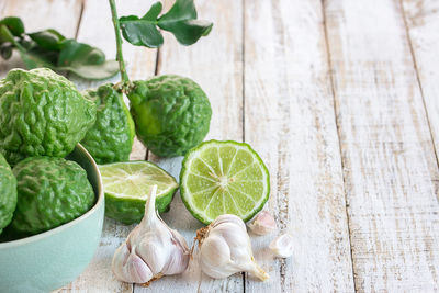 Close-up of fruit on table
