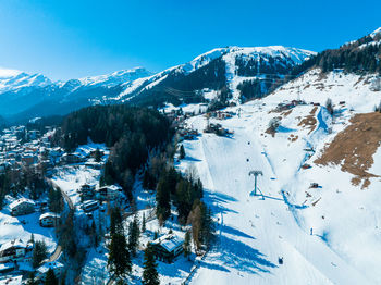 Ski resort town of st. anton am arlberg in austria