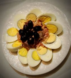 Close-up of dessert served in plate