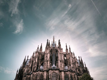 Low angle view of church against sky