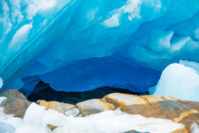 Scenic view of frozen sea