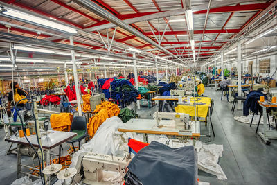 Group of people working in factory