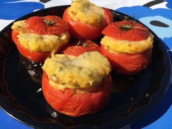 Close-up of food in plate