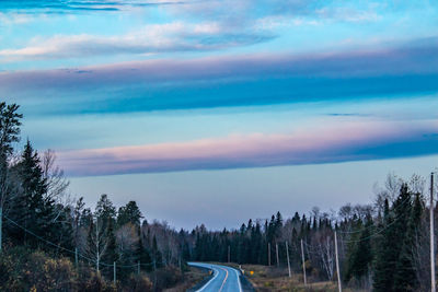 Panoramic view of road against sky