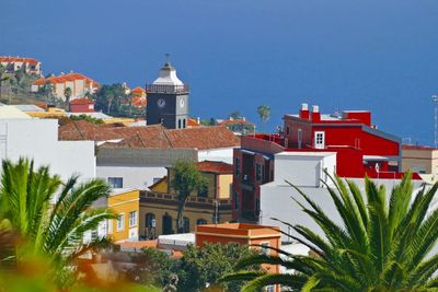 Panoramic view of buildings against sky