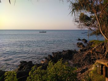 Scenic view of sea against sky