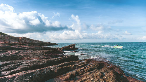 Scenic view of sea against sky