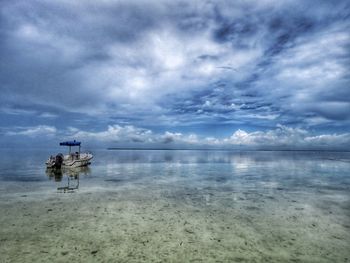 Scenic view of sea against sky