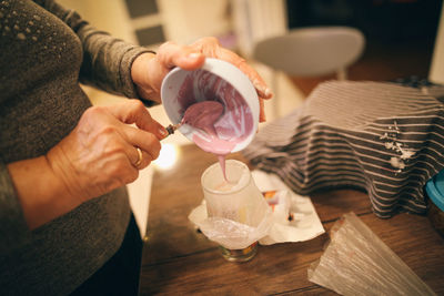 The process of making gingerbread cookies. glaze coating. high quality photo