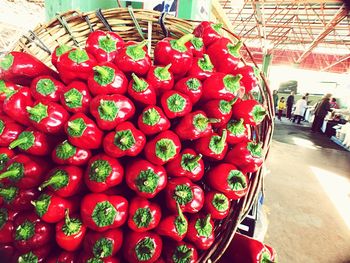 Close-up of fruits for sale at market stall