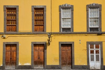 Yellow residential building