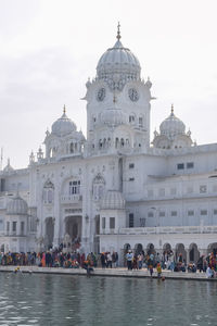 Amritsar, india - february 26 2023 - unidentified devotees from various parts at golden temple