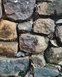 Full frame shot of stone wall