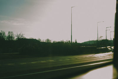 View of empty road against sky