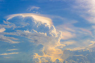 Low angle view of clouds in sky