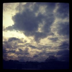 Low angle view of cloudy sky