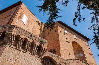 Low angle view of building against sky