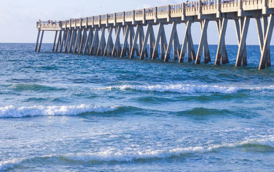 Pier over sea