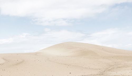 Scenic view of desert against sky