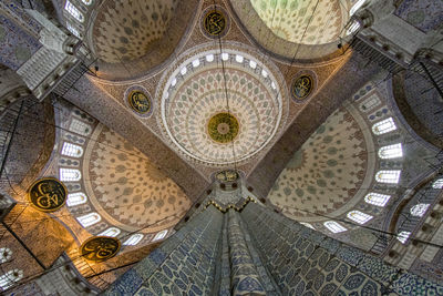 Low angle view of ceiling of building