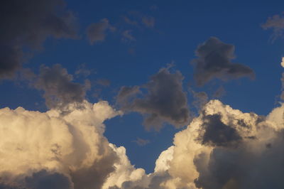 Low angle view of clouds in sky