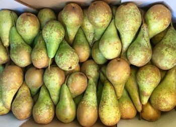 High angle view of fruits for sale at market stall