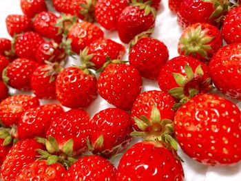 Full frame shot of strawberries