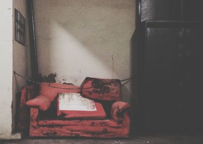 Interior of abandoned building