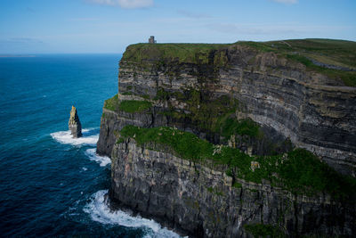 Rock formations in sea