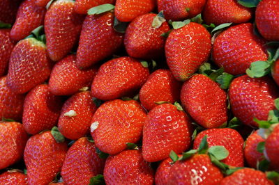 Full frame shot of strawberries