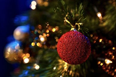 Close-up of christmas decorations