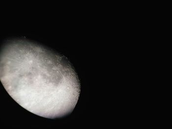 Close-up of moon against sky at night