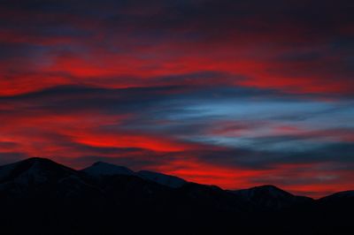 Dramatic sky over landscape