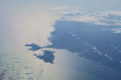 Aerial view of sea