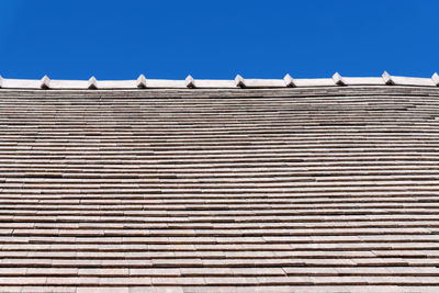 Low angle view of building against clear sky