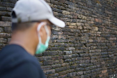 Man wearing a mask