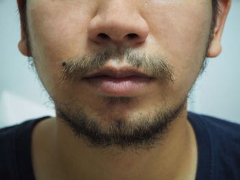 Close-up portrait of young man