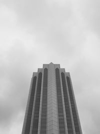 Low angle view of skyscrapers against sky